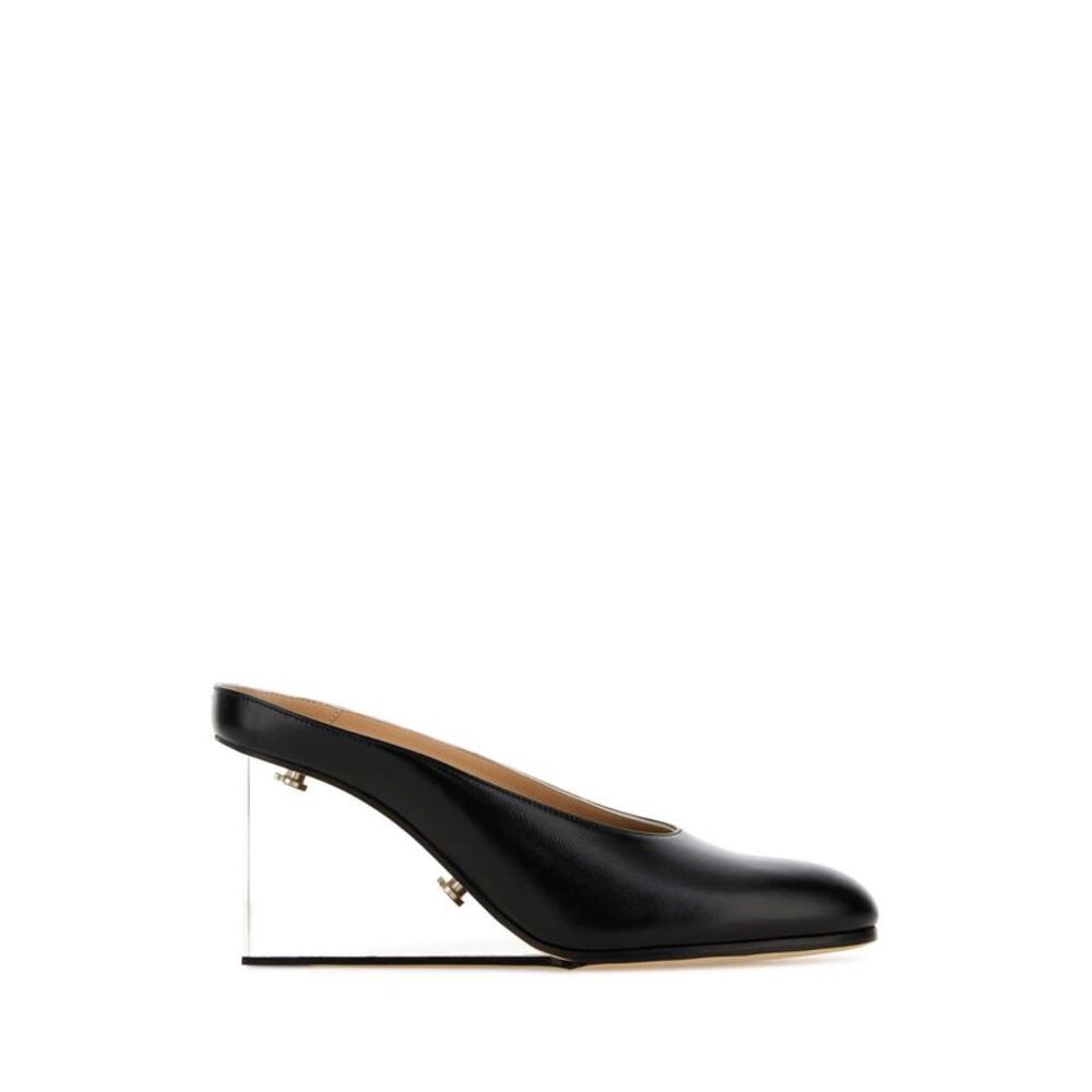 Maison Margiela Women Black Leather Mules
